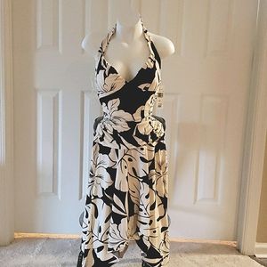 W/Tags Trixxi Halter Dress Brown and Cream Size MD